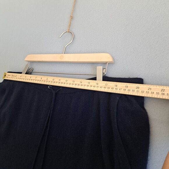 Autograph Marks & Spencer Pure 100% Cashmere Womens 18 Wide Leg Pants Navy - Picture 2 of 11